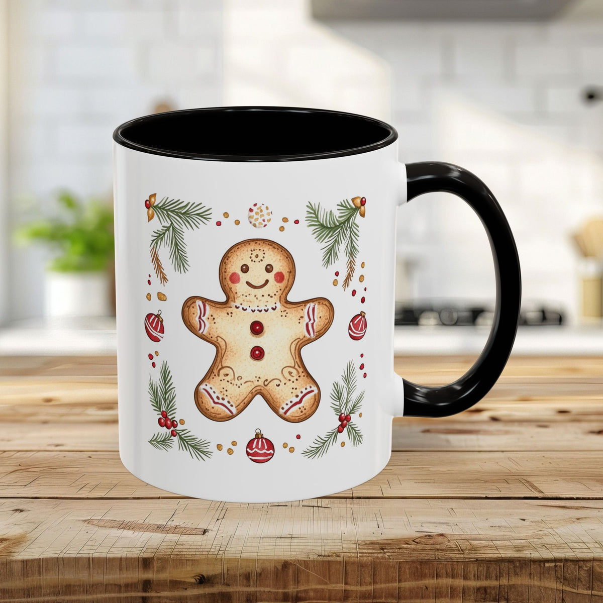Folk Art Gingerbread Man Mug (11/15oz)