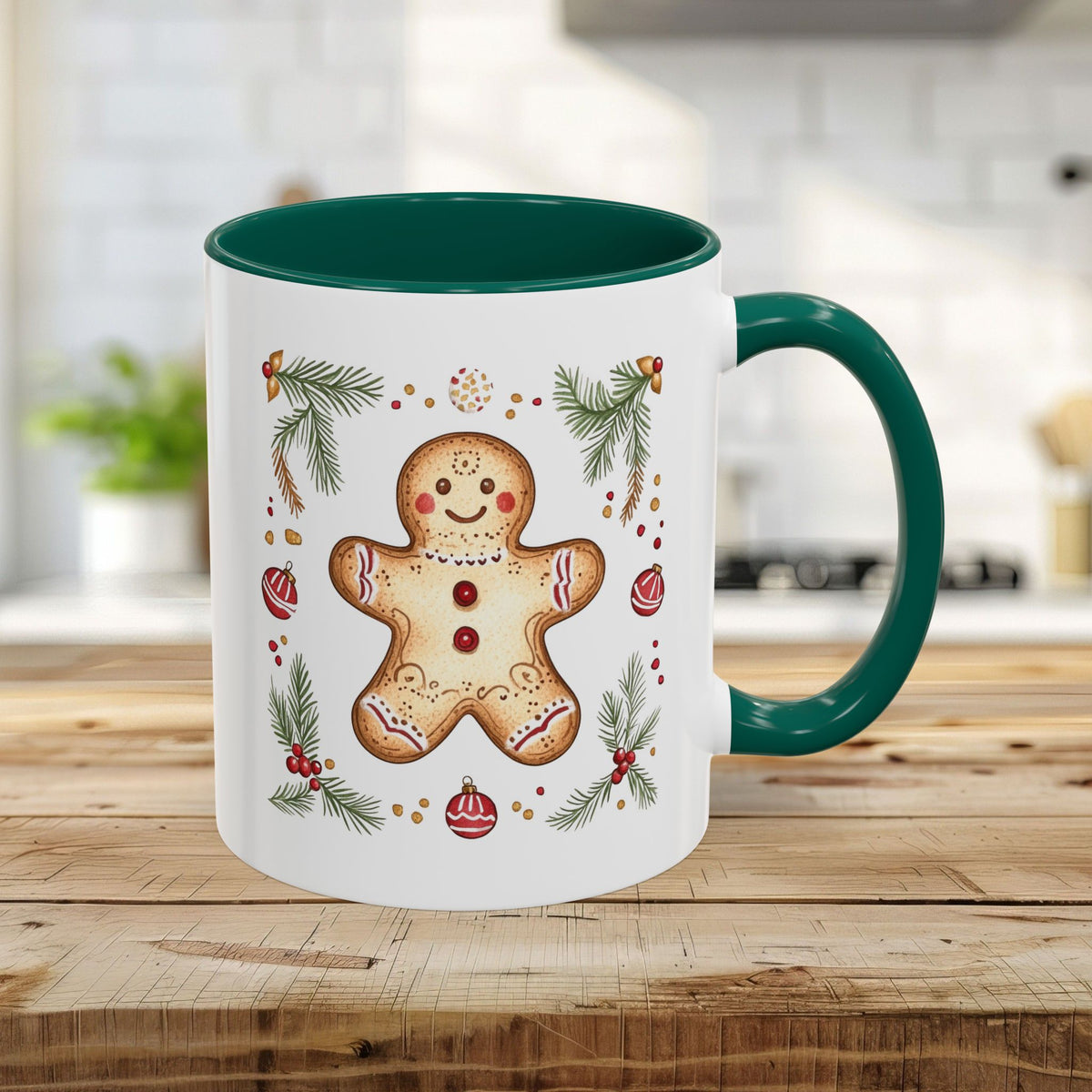 Folk Art Gingerbread Man Mug (11/15oz)