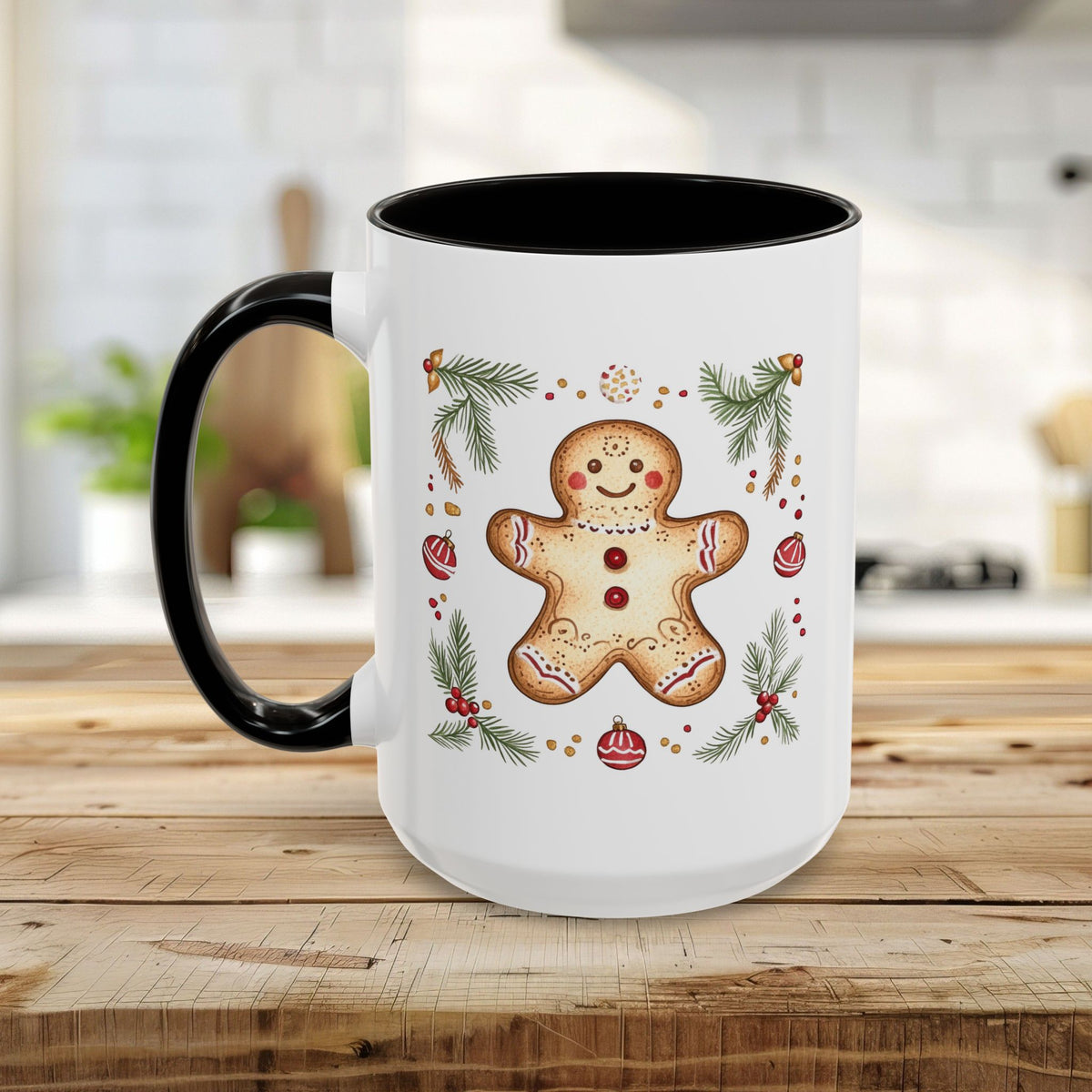 Folk Art Gingerbread Man Mug (11/15oz)