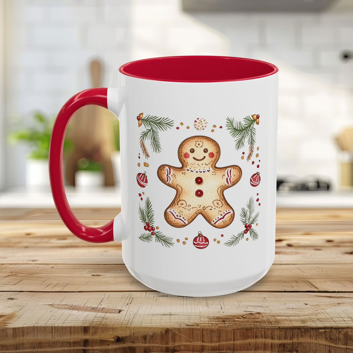 Folk Art Gingerbread Man Mug (11/15oz)