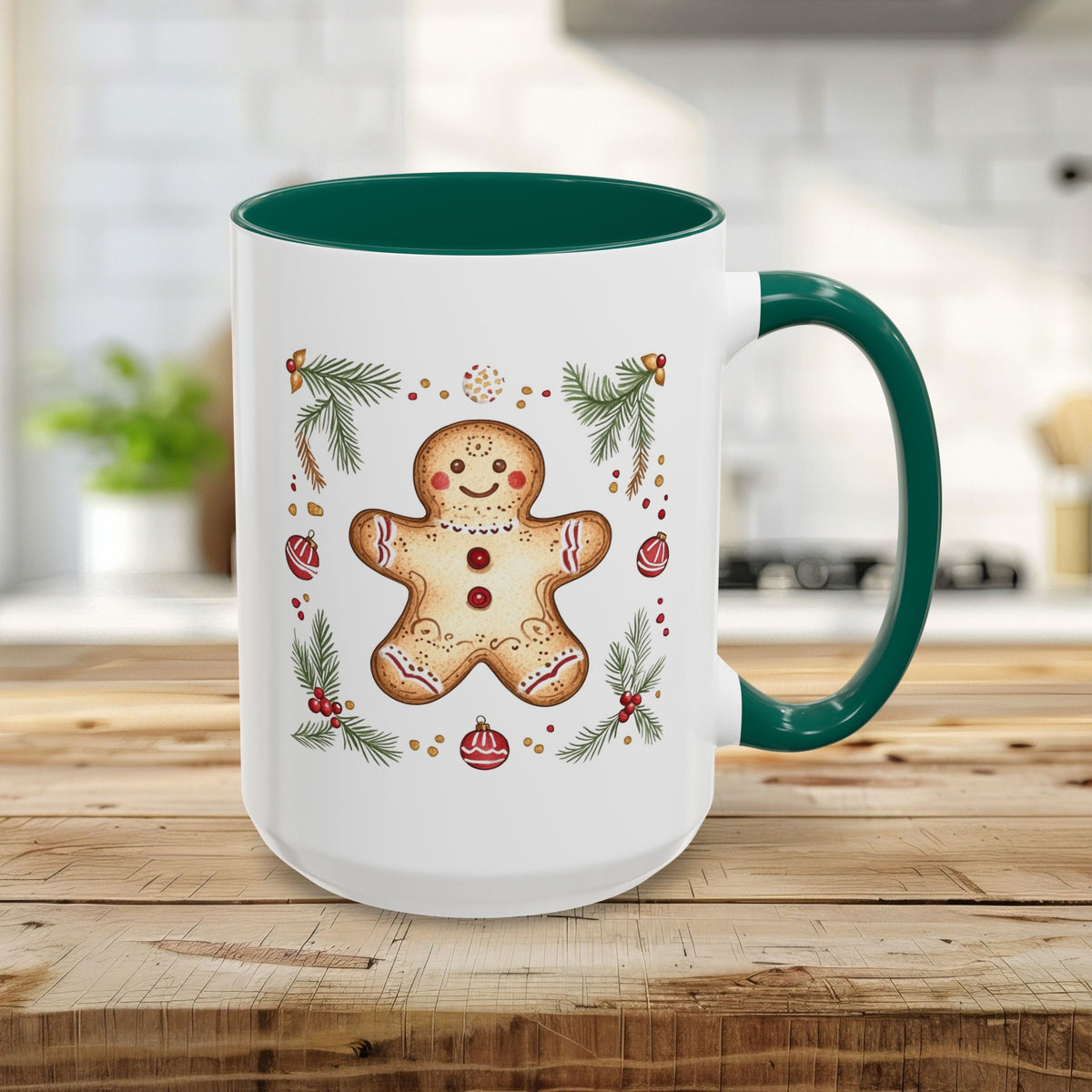 Folk Art Gingerbread Man Mug (11/15oz)