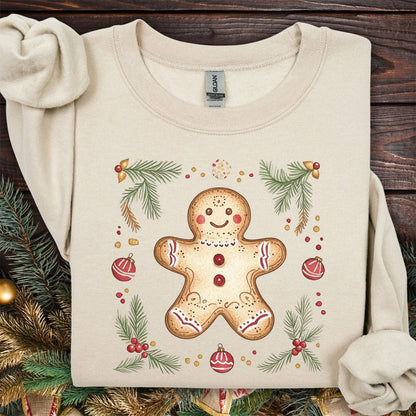 Folk Art Gingerbread Man Sweatshirt