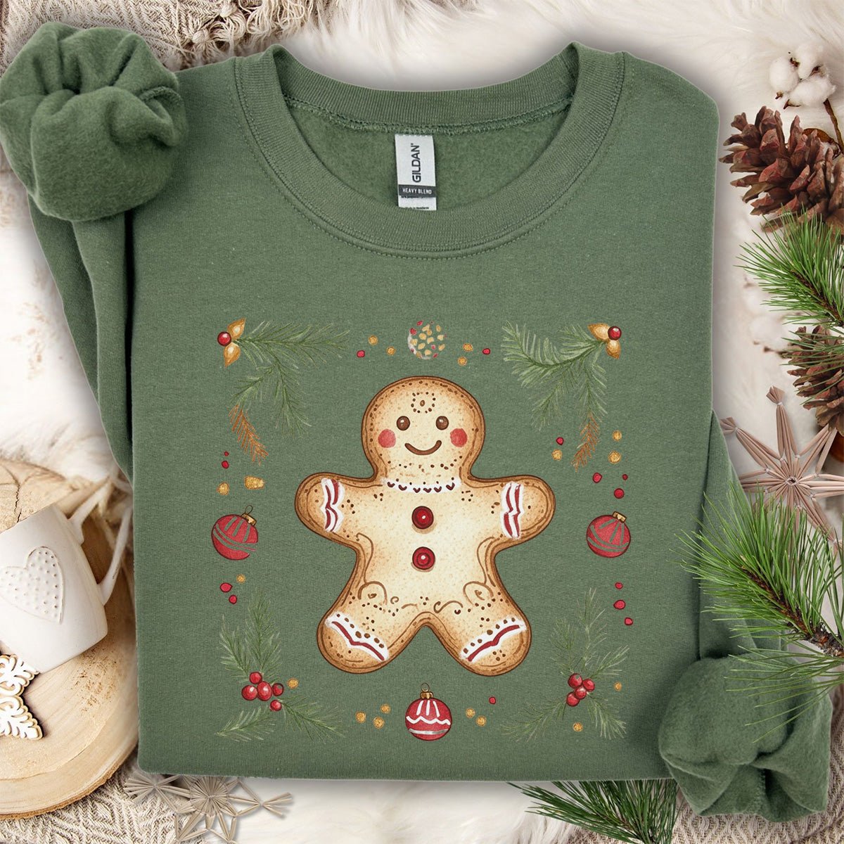 Folk Art Gingerbread Man Sweatshirt