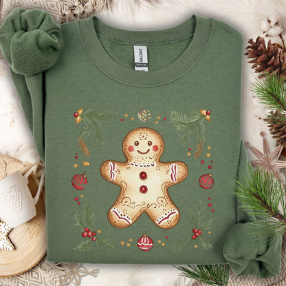 Folk Art Gingerbread Man Sweatshirt