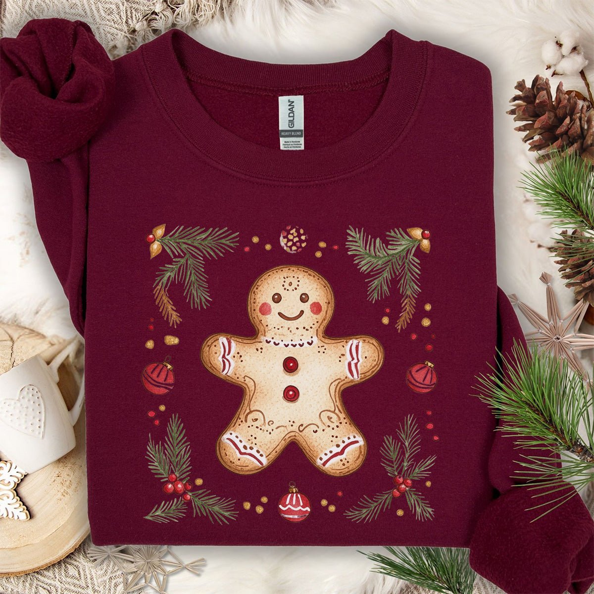 Folk Art Gingerbread Man Sweatshirt