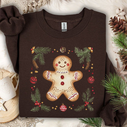 Folk Art Gingerbread Man Sweatshirt