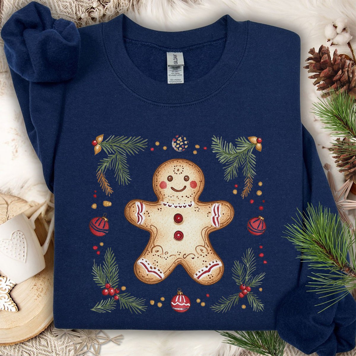 Folk Art Gingerbread Man Sweatshirt