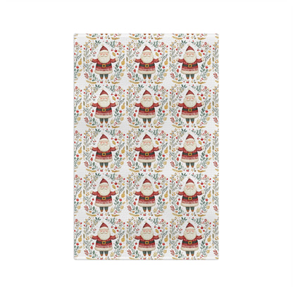 Folk Art Santa Tea Towel