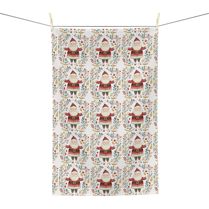 Folk Art Santa Tea Towel