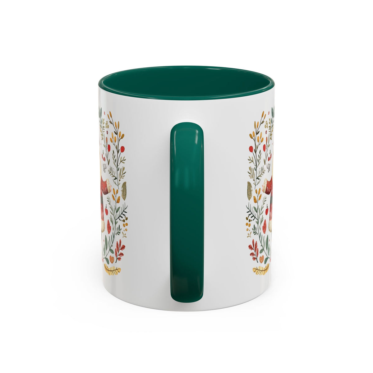 Folk Art Santa Wreath Mug (11/15 oz)