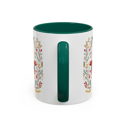 Folk Art Santa Wreath Mug (11/15 oz)