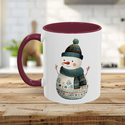 Folk Art Snowman Mug (11/15oz)