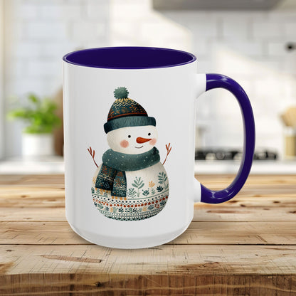 Folk Art Snowman Mug (11/15oz)