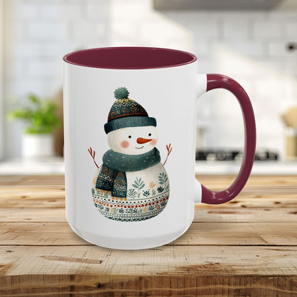 Folk Art Snowman Mug (11/15oz)