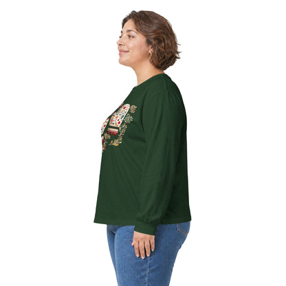 Folk Art Winter Mittens Long Sleeve Tee