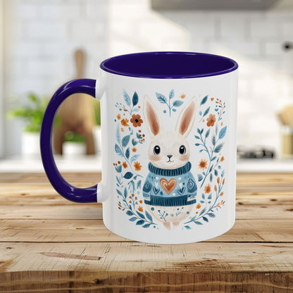 Folk Art Winter Rabbit Mug (11/15oz)