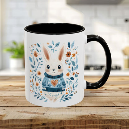 Folk Art Winter Rabbit Mug (11/15oz)