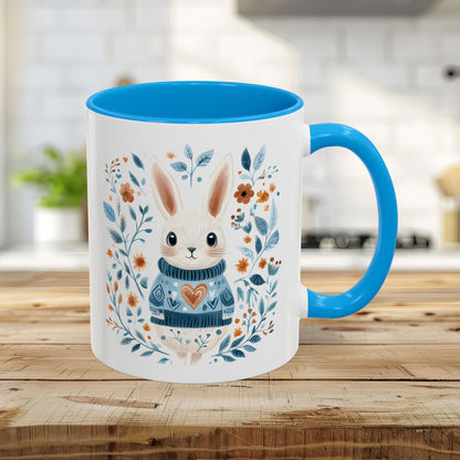 Folk Art Winter Rabbit Mug (11/15oz)