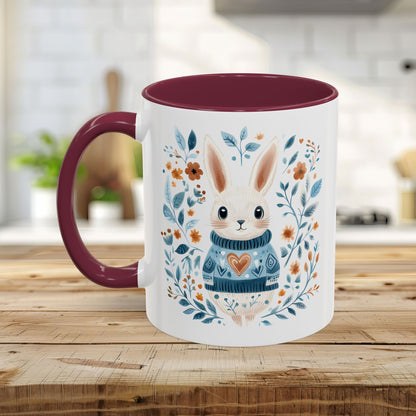 Folk Art Winter Rabbit Mug (11/15oz)