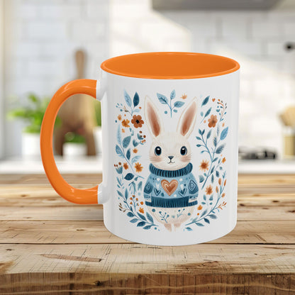 Folk Art Winter Rabbit Mug (11/15oz)