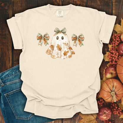 Friendly Floral Lady Ghost with Bows T-Shirt
