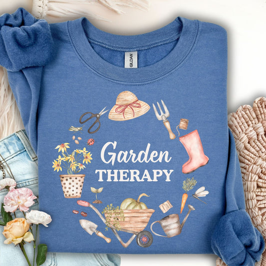 Garden Therapy Floral Wreath Sweatshirt