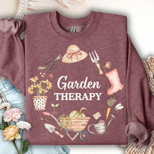 Garden Therapy Floral Wreath Sweatshirt