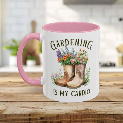 Gardening Is My Cardio Floral Boots Mug (11/15oz)