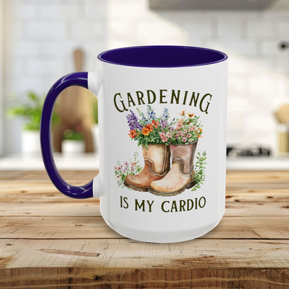 Gardening Is My Cardio Floral Boots Mug (11/15oz)