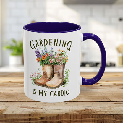Gardening Is My Cardio Floral Boots Mug (11/15oz)