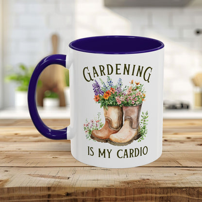 Gardening Is My Cardio Floral Boots Mug (11/15oz)