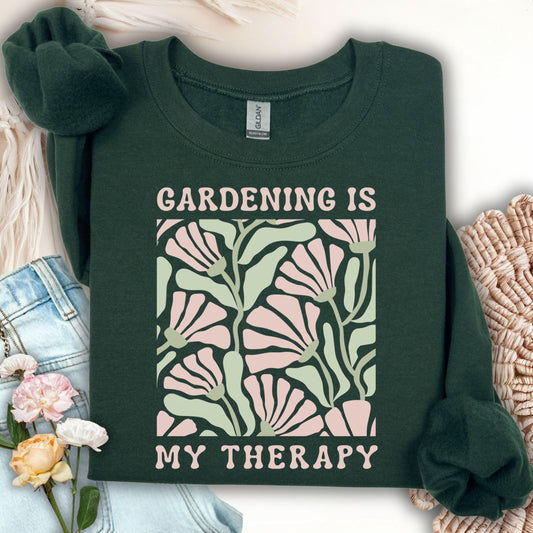 Gardening Is My Therapy Sweatshirt