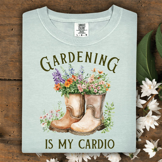 Wild Petal Threads T-Shirt S / bay Gardening is My Cardio T-Shirt