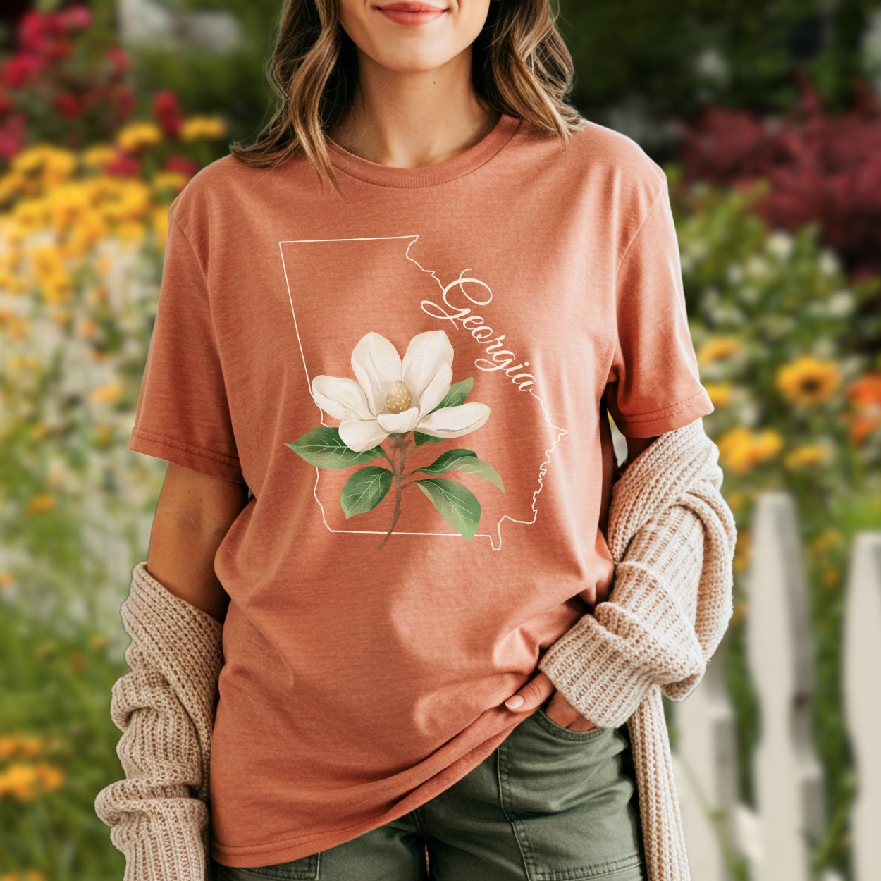 Georgia State Flower T-Shirt — Sweetbay Magnolia