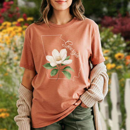 Georgia State Flower T-Shirt — Sweetbay Magnolia