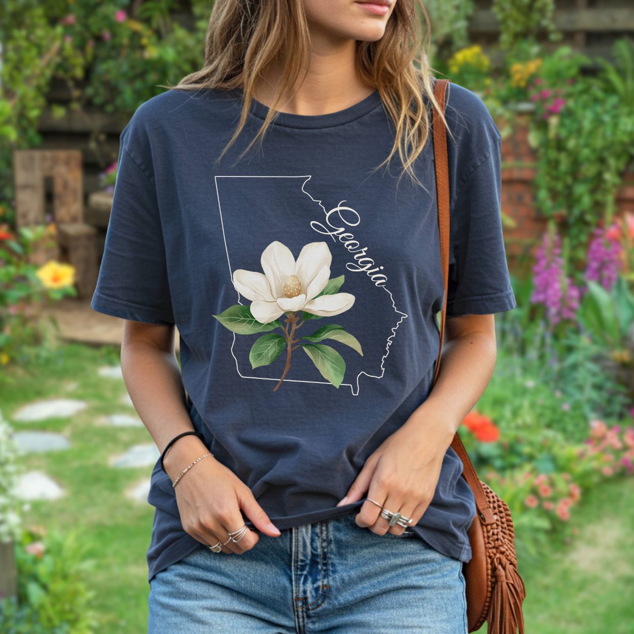 Georgia State Flower T-Shirt — Sweetbay Magnolia