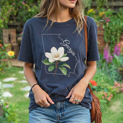 Georgia State Flower T-Shirt — Sweetbay Magnolia