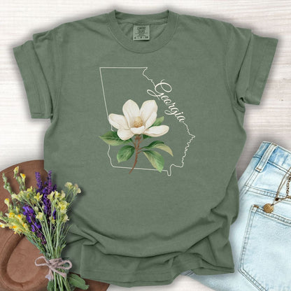 Georgia State Flower T-Shirt — Sweetbay Magnolia