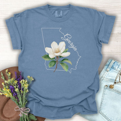 Georgia State Flower T-Shirt — Sweetbay Magnolia