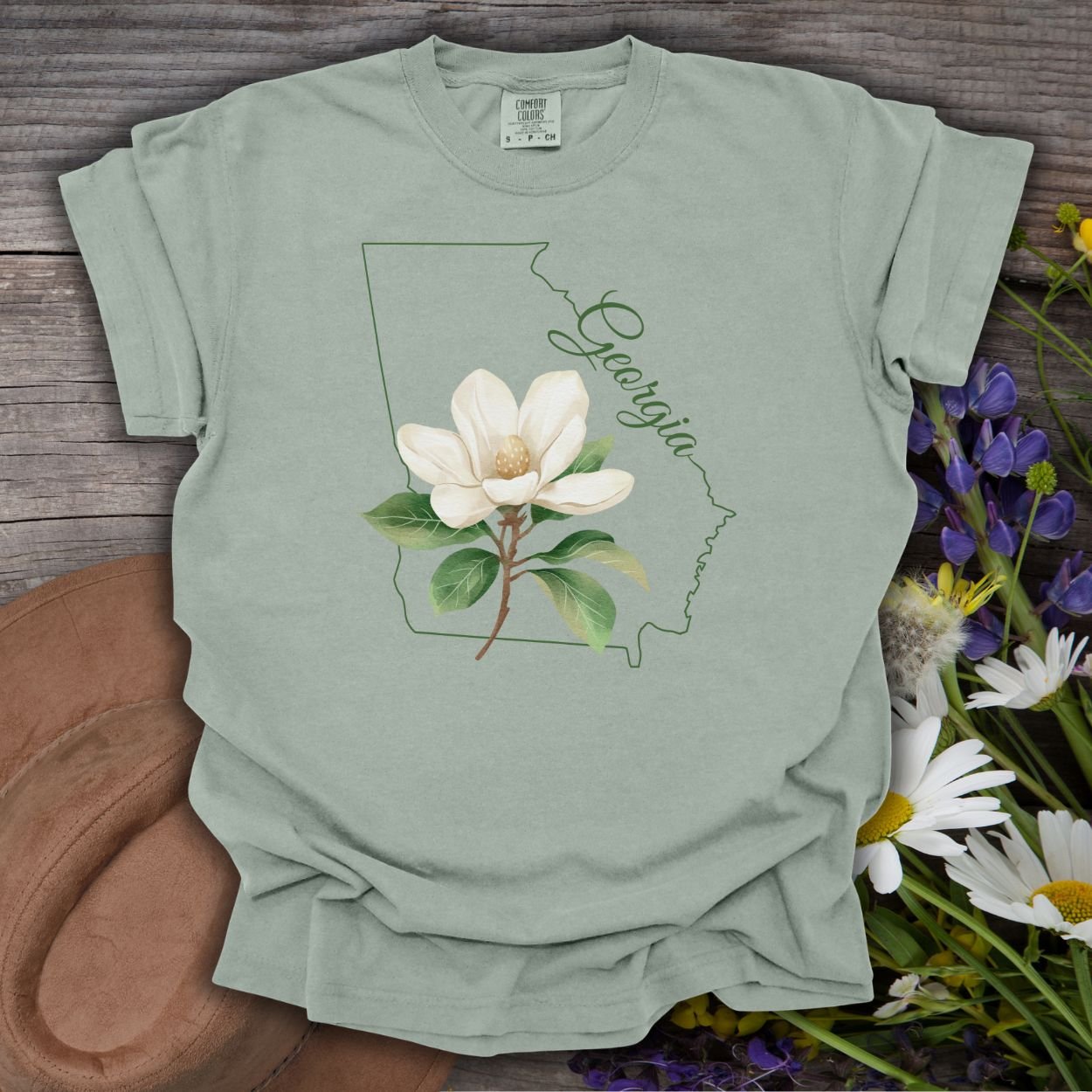 Georgia State Flower T-Shirt — Sweetbay Magnolia