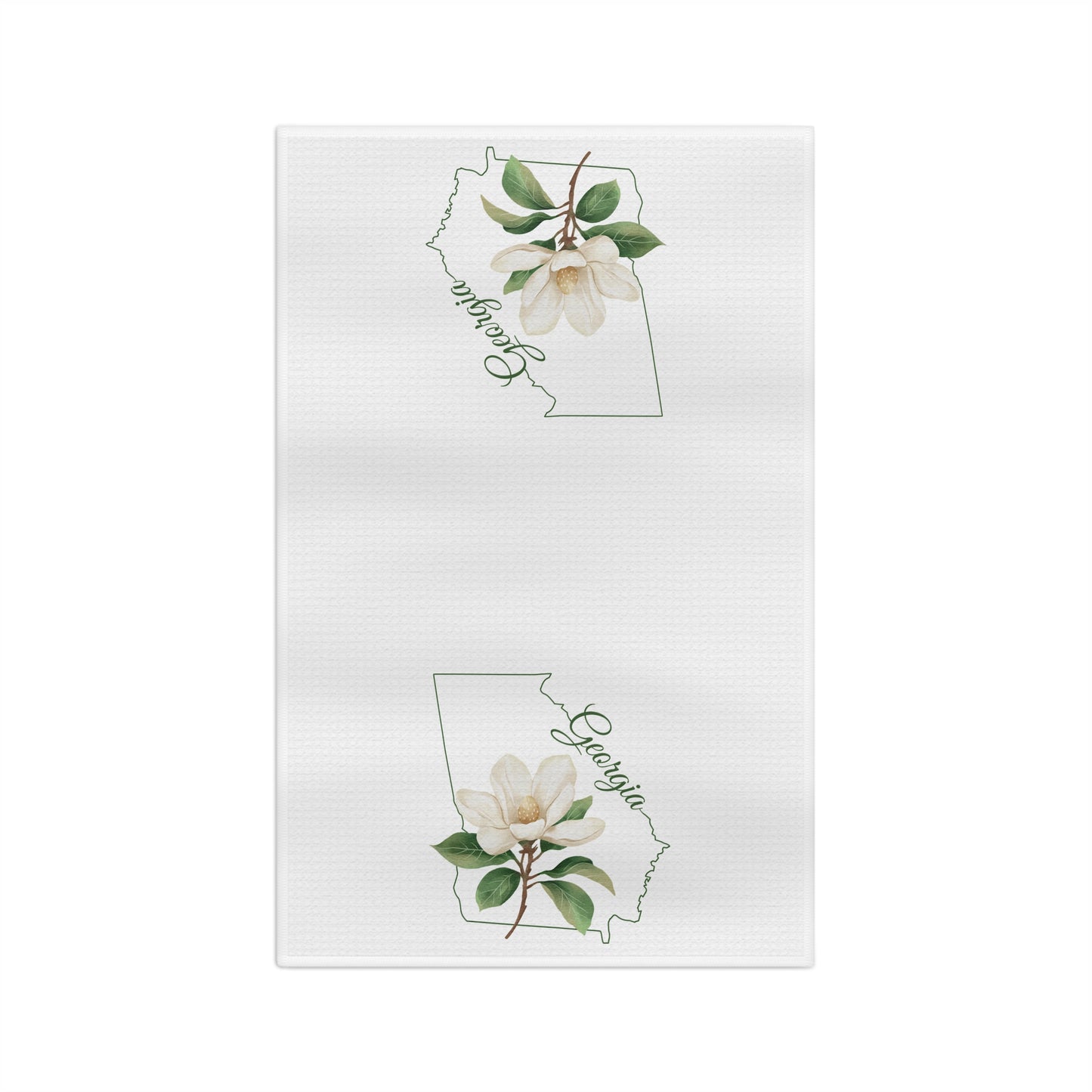 Georgia State Flower Tea Towel - Sweetbay Magnolia