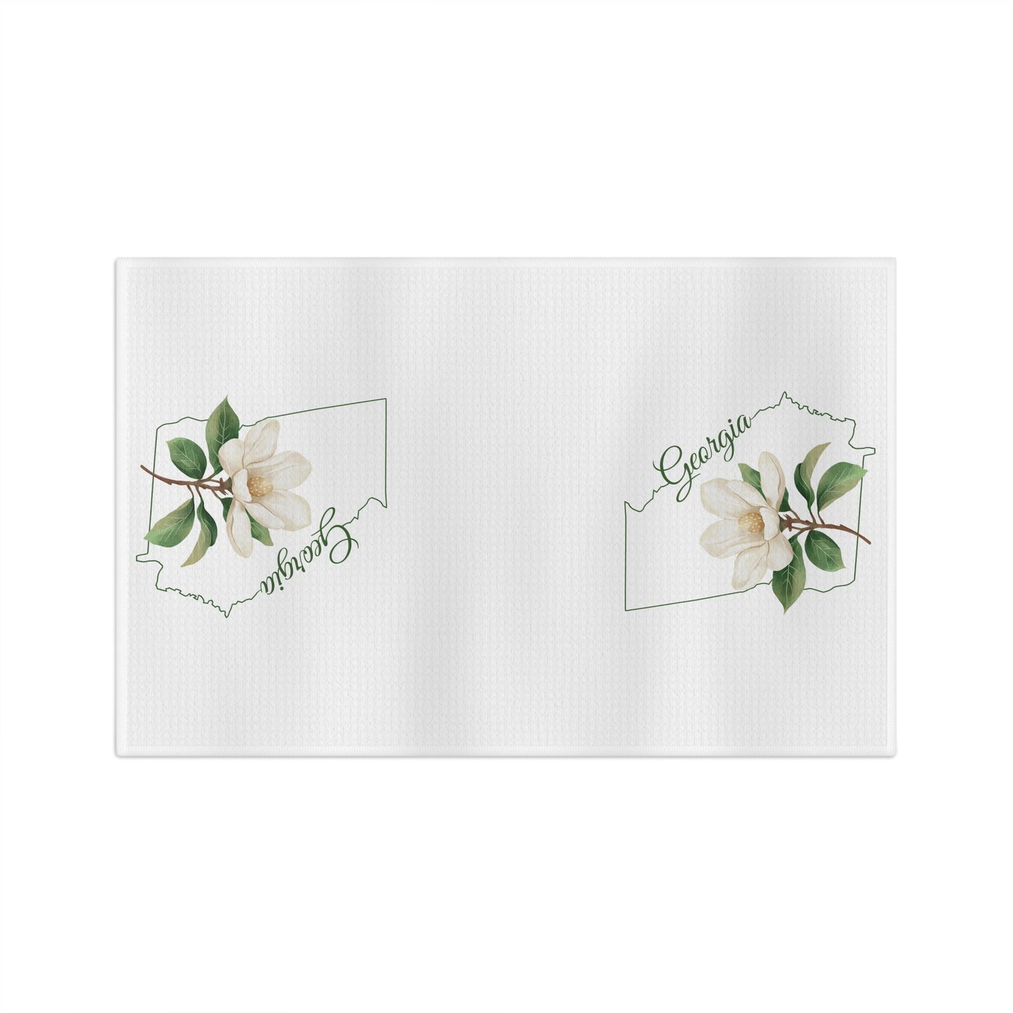 Georgia State Flower Tea Towel - Sweetbay Magnolia