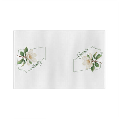 Georgia State Flower Tea Towel - Sweetbay Magnolia