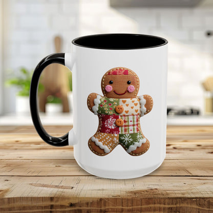 Gingerbread Man Patchwork Mug (11/15oz)