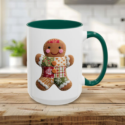 Gingerbread Man Patchwork Mug (11/15oz)