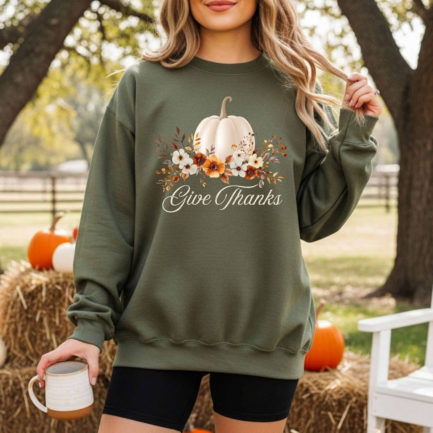 Give Thanks Pumpkin Sweatshirt