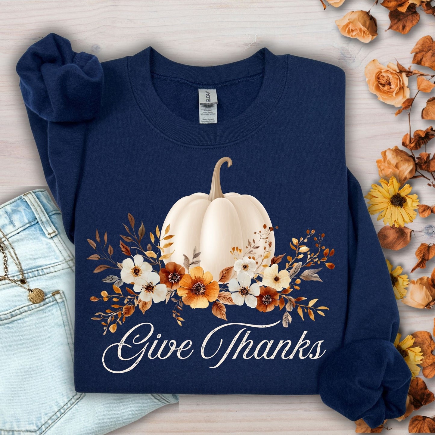 Give Thanks Pumpkin Sweatshirt