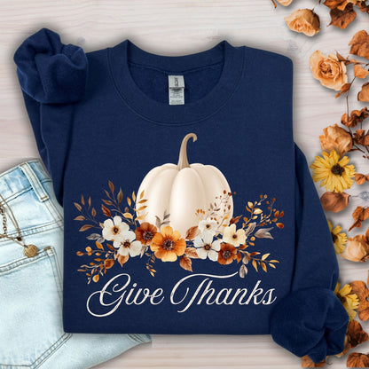Give Thanks Pumpkin Sweatshirt