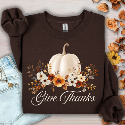 Give Thanks Pumpkin Sweatshirt
