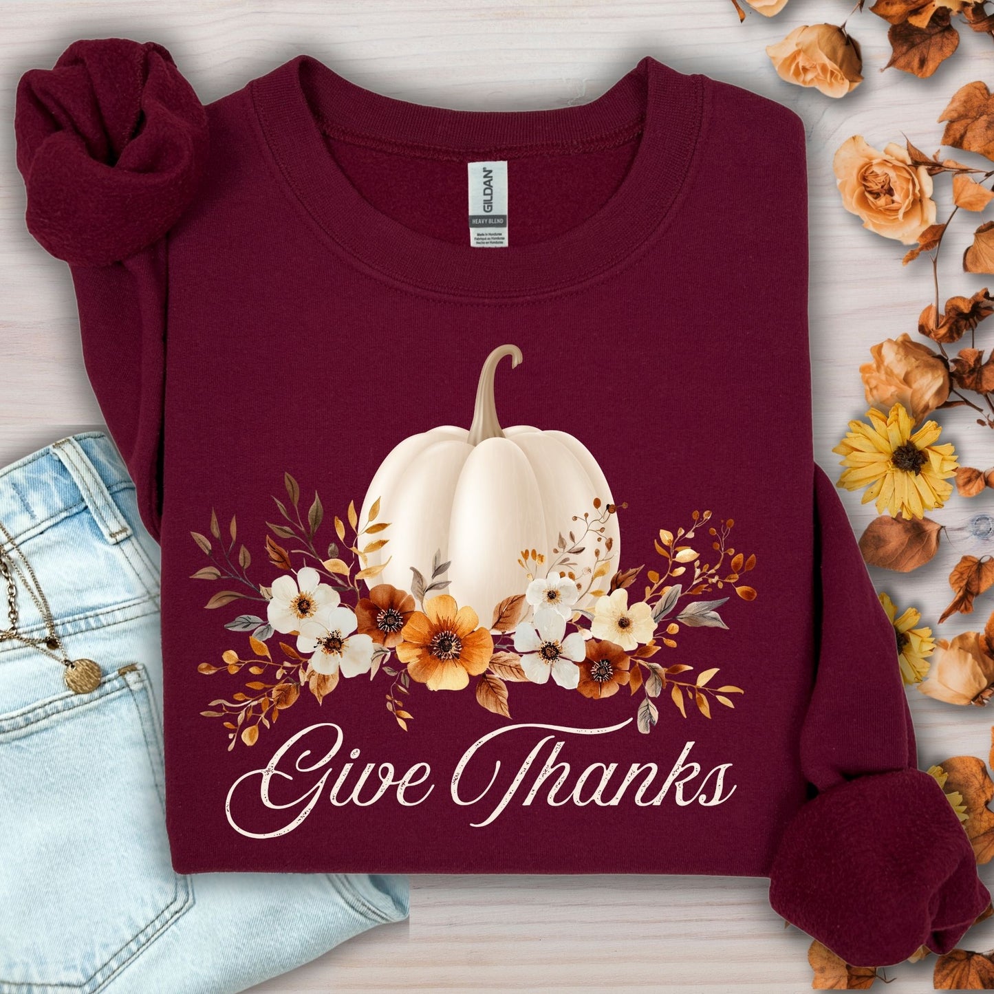 Give Thanks Pumpkin Sweatshirt